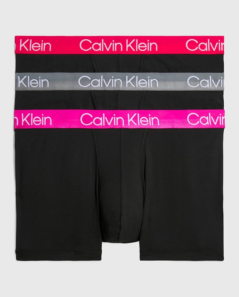

Набор из 3 однотонных разноцветных мужских боксеров Calvin Klein, черный