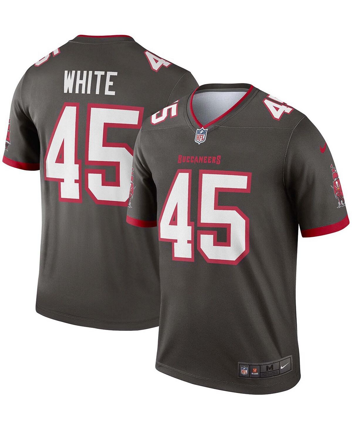 

Мужская майка Devin White Pewter Tampa Bay Buccaneers Alternate Legend Nike