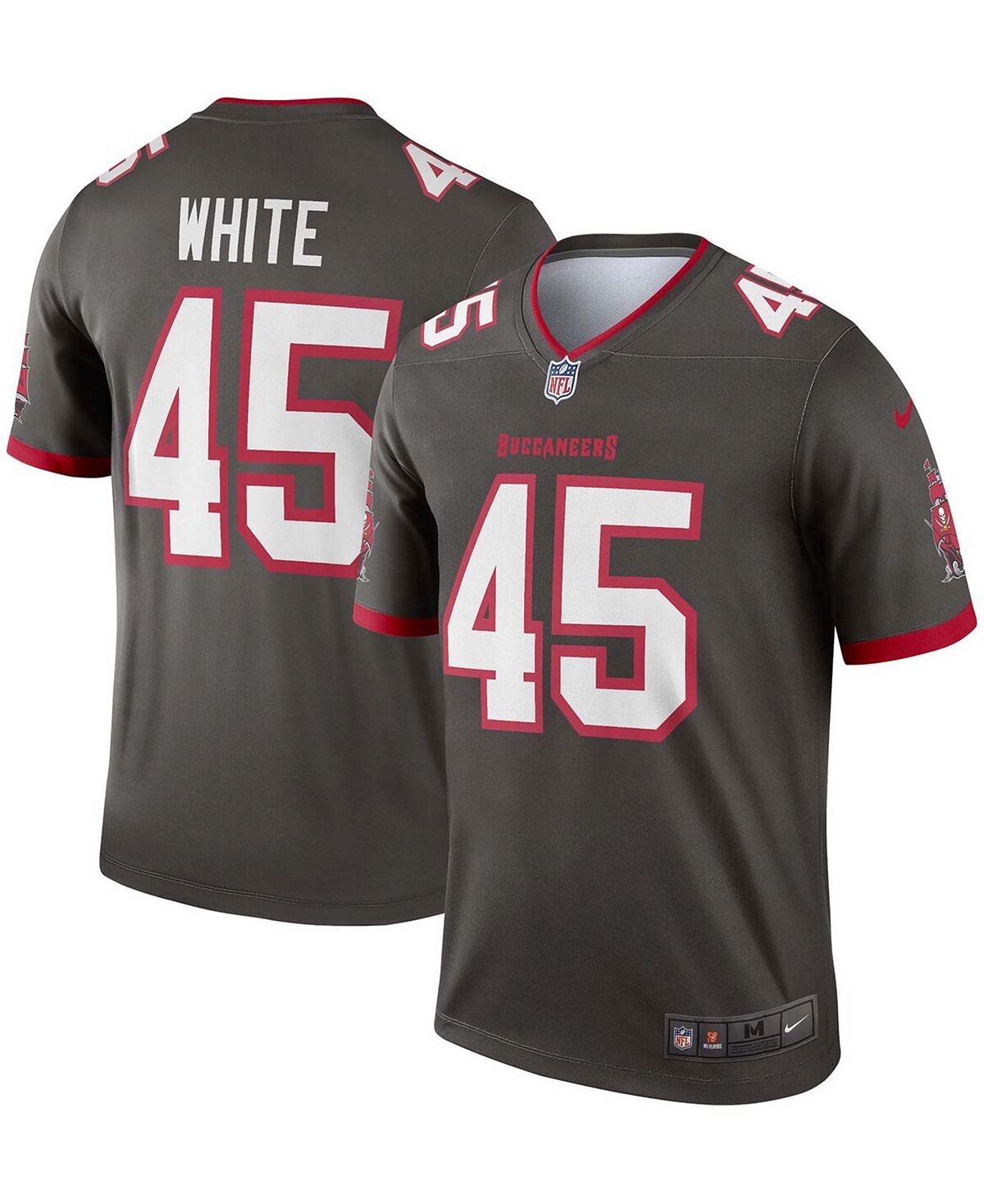 Мужская майка Devin White Pewter Tampa Bay Buccaneers Alternate Legend Nike