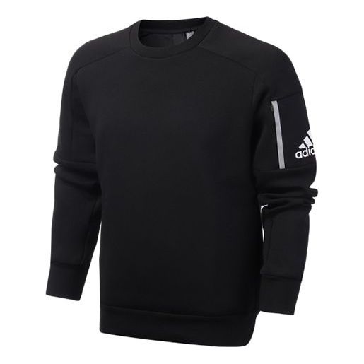 Толстовка adidas Casual Running Sports Round Neck Pullover Black, черный