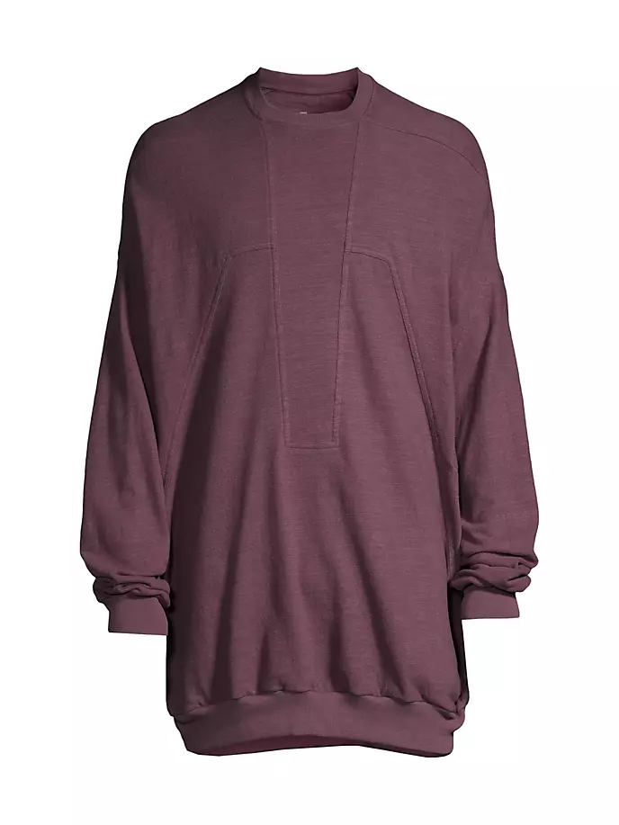 

Расколотая футболка Peter с длинными рукавами Rick Owens, цвет amethyst