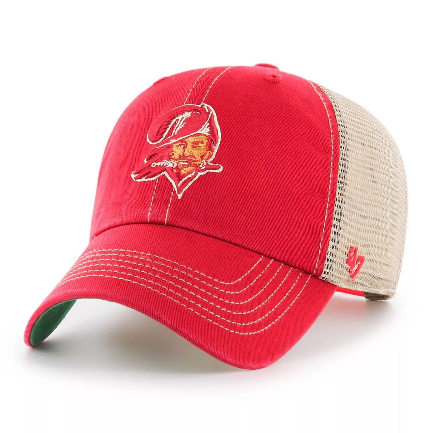 

Мужская кепка '47 Red/Natural Tampa Bay Buccaneers Legacy Trawler Trucker Clean Up Snapback