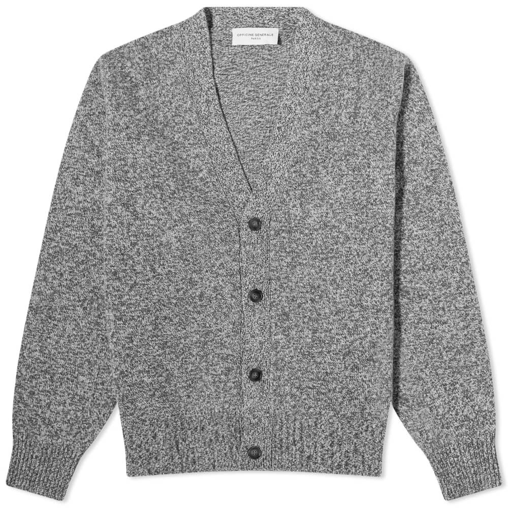 

Кардиган Officine Generale Murray Marl, экрю/черный