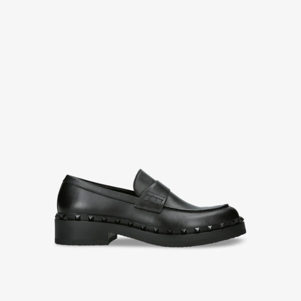 

Кожаные лоферы rockstud с шипами Valentino Garavani, черный