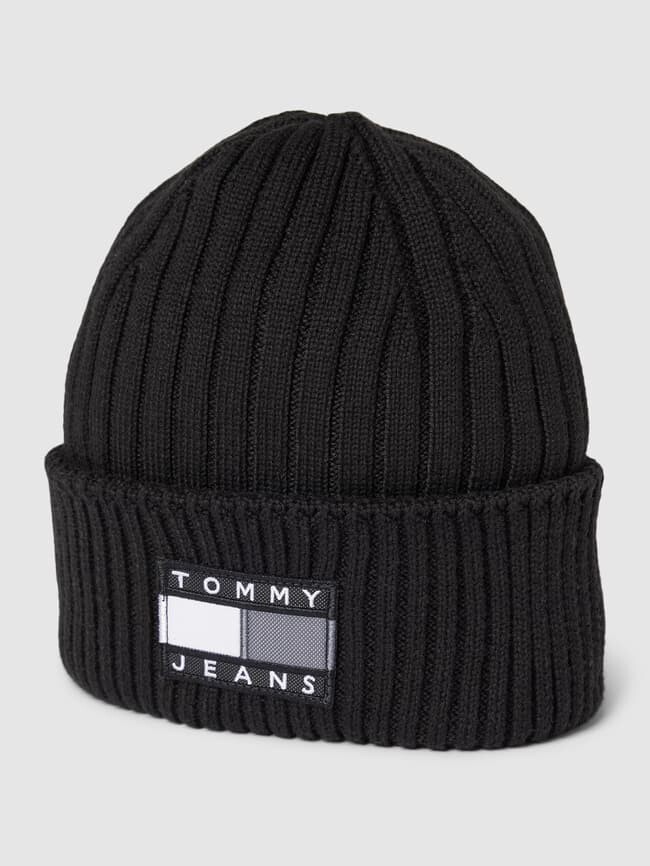 

Шапка с нашивкой-лейблом, модель "HERITAGE ARCHIVE" Tommy Jeans, черный