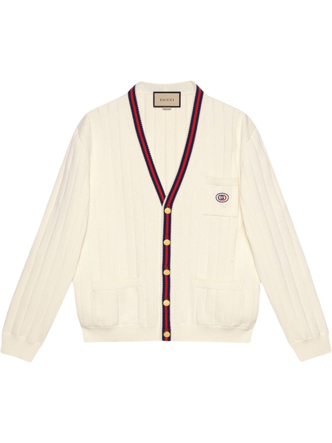 

Gucci кардиган с отделкой Web, белый