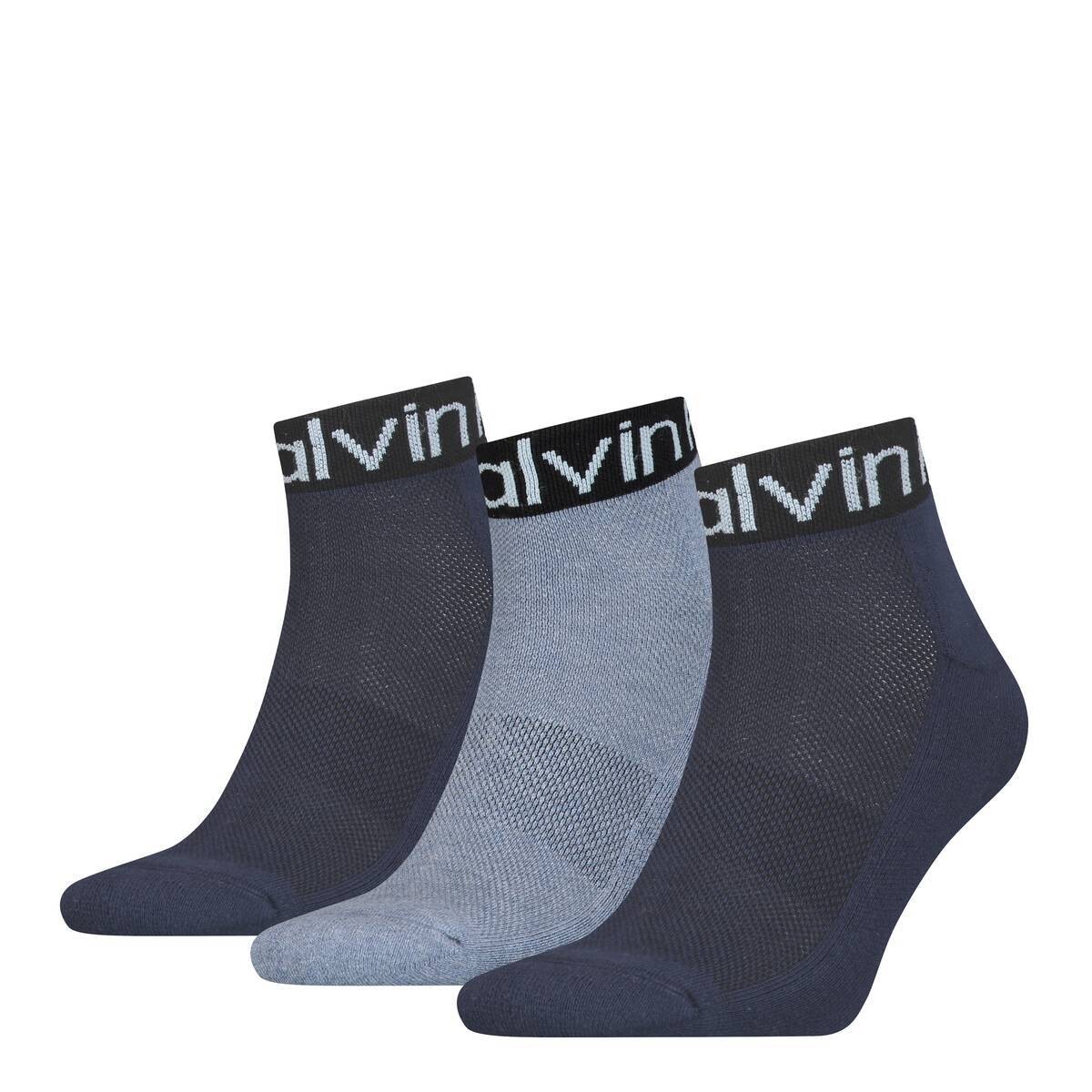 

Носки Calvin Klein 3 шт, цвет Blau (melange)
