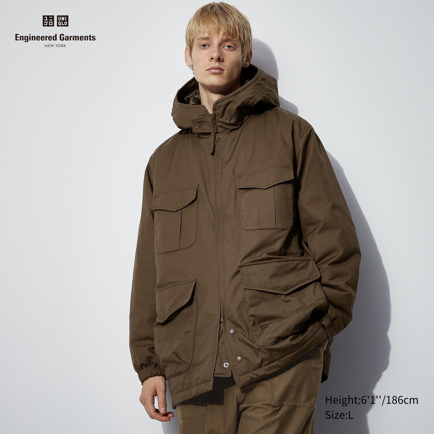 

Куртка UNIQLO heattech ветрозащитная, коричневый