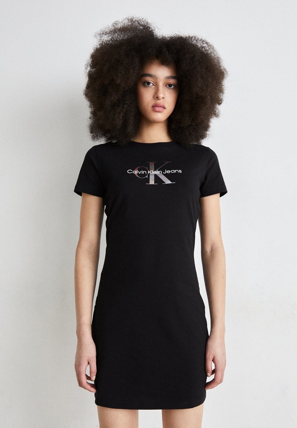 

Платье из джерси Diffused Monologue Dress Calvin Klein Jeans, черный