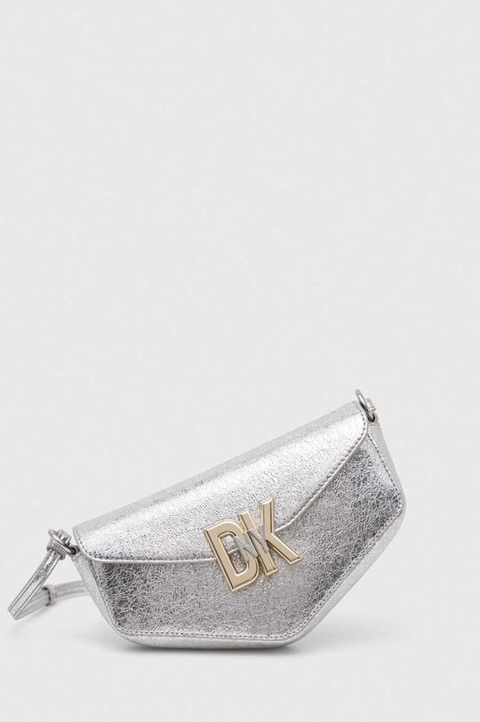 

Кожаная сумочка Дкны DKNY, серебро