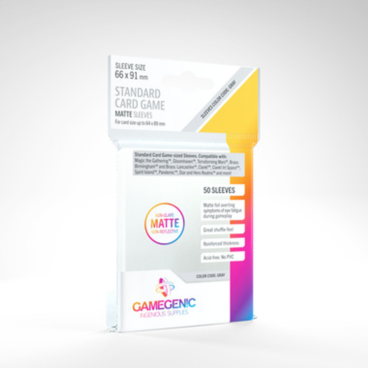 

Аксессуары Gamegenic Sleeves: Matte Standard Card Size (50ct)