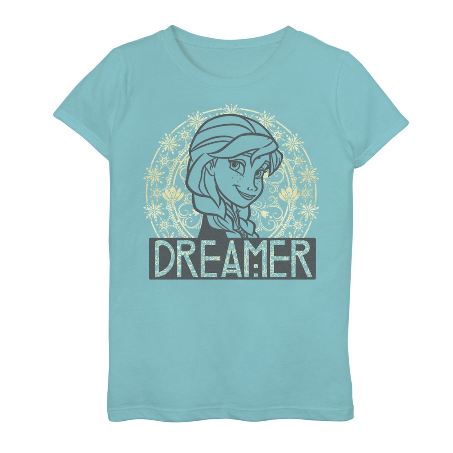 

Золотая футболка с рисунком Arched Dreamer для девочек 7–16 лет Disney's Frozen 2 Elsa Disney