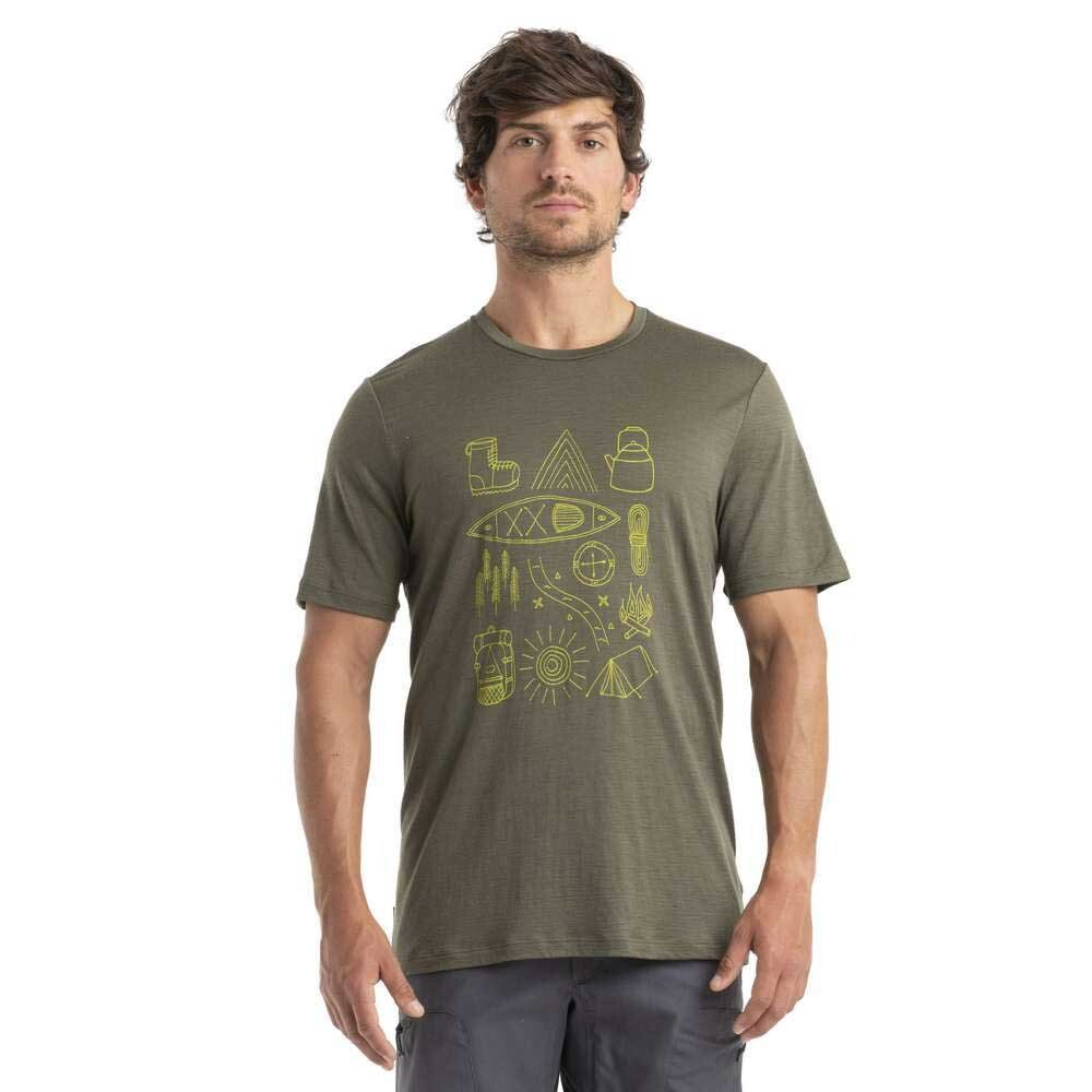 

Футболка Icebreaker 150 Tech Lite II Camp Essential Merino, зеленый