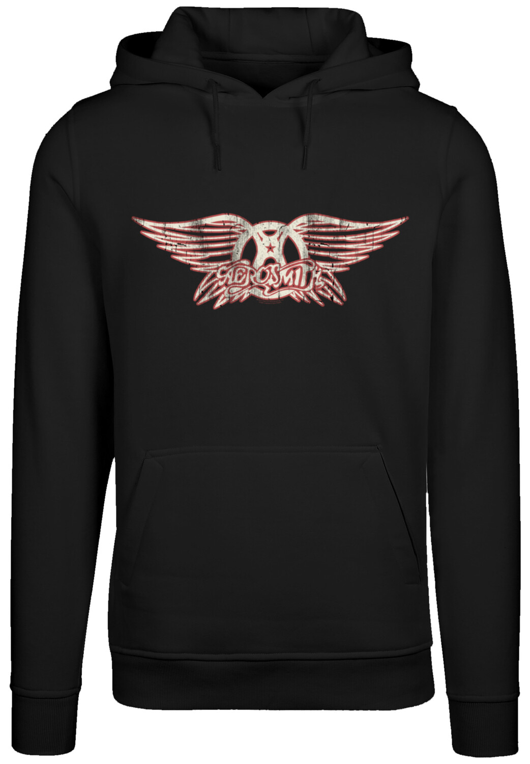 

Пуловер F4NT4STIC Hoodie Aerosmith Rock Band Logo, черный