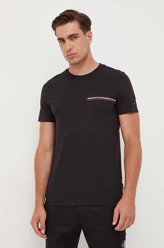 

Хлопковая футболка Tommy Hilfiger, черный