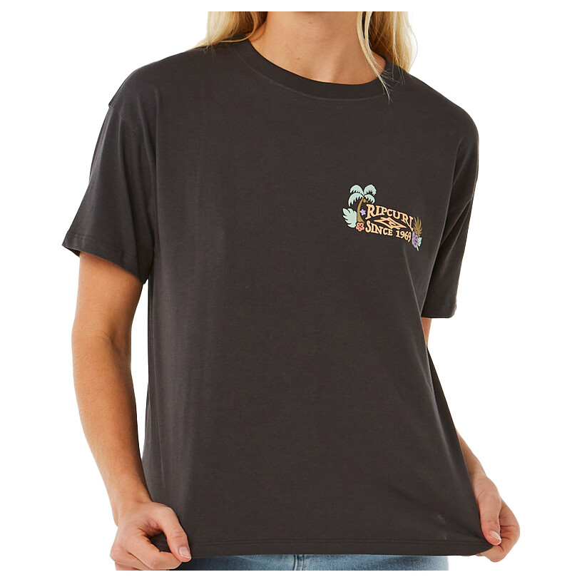 

Футболка Rip Curl Women's Tiki Tropics Relaxed Tee, цвет Washed Black