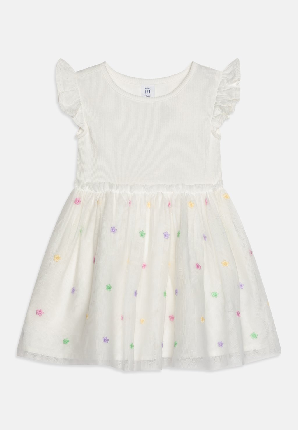 

Повседневное платье TODDLER GIRL GAP, цвет new off-white