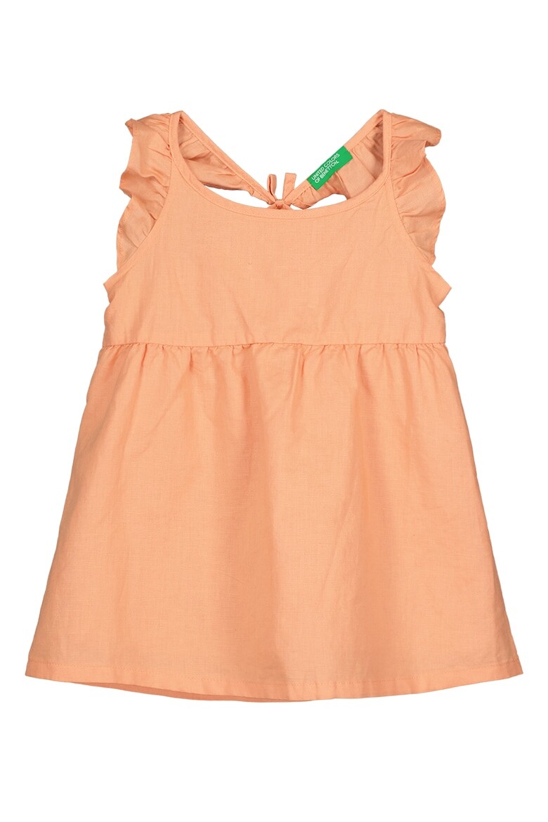 

Расклешенное платье из льна United Colors Of Benetton, оранжевый