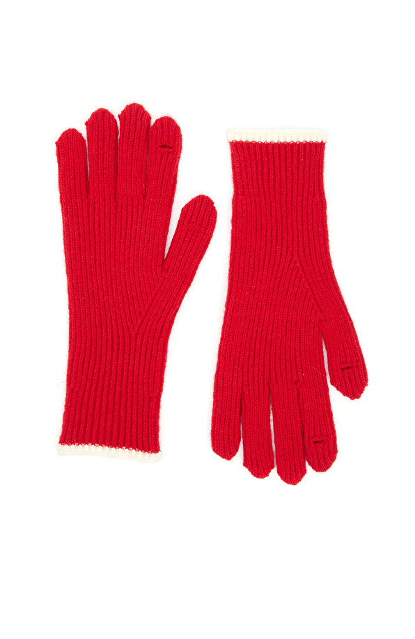 Красные женские перчатки Divarese