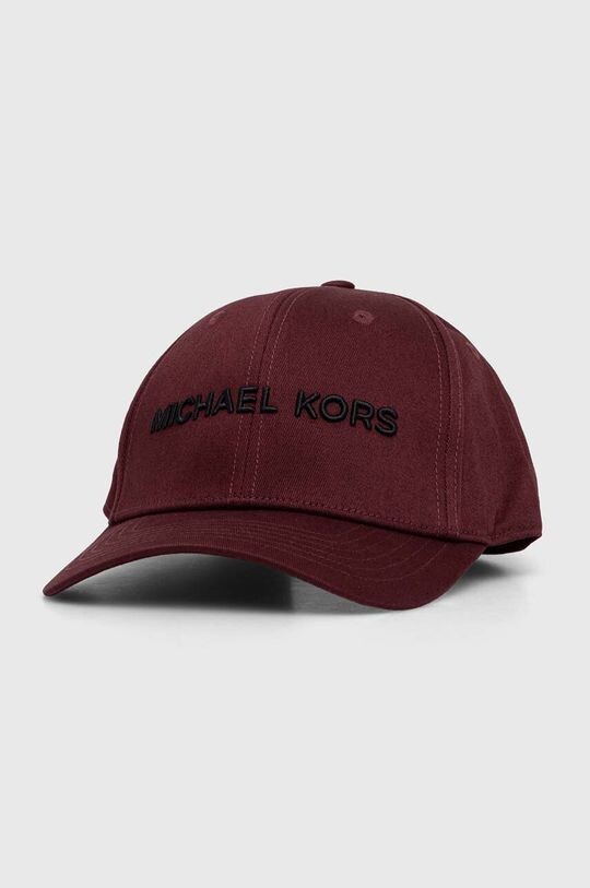 

Хлопковая бейсболка Michael Kors, бордовый