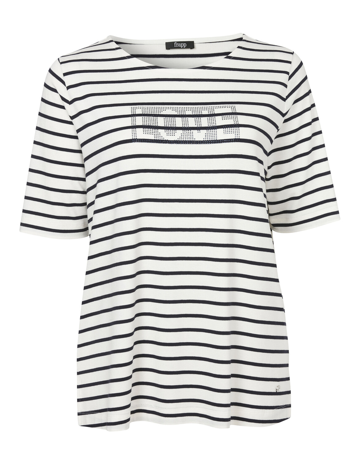 

Футболка FRAPP, цвет navy/offwhite