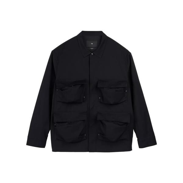 

Футболка longsleeve-overshirt mit taschen black black Y-3, черный