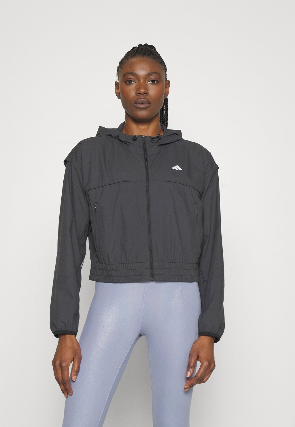 

Ветровка Adidas, черный/белый