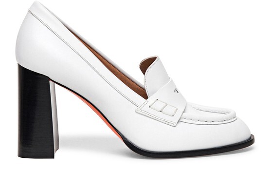 

Кожаные туфли на высоком каблуке Santoni