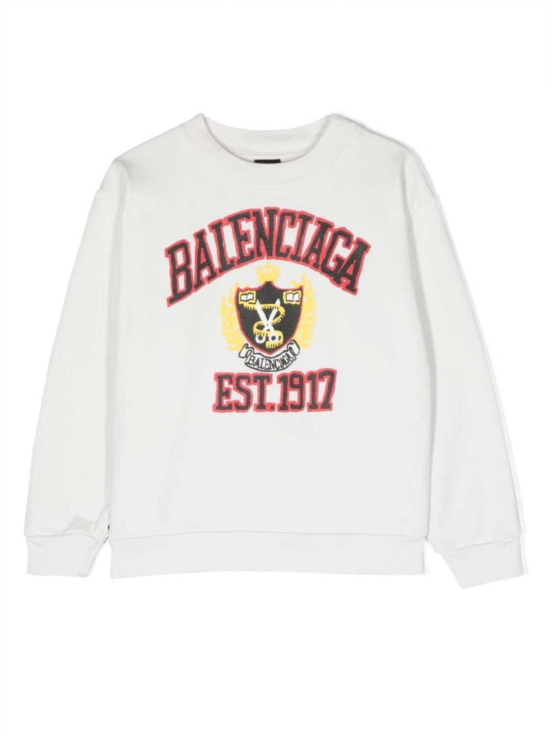 

Balenciaga Kids толстовка с логотипом, белый