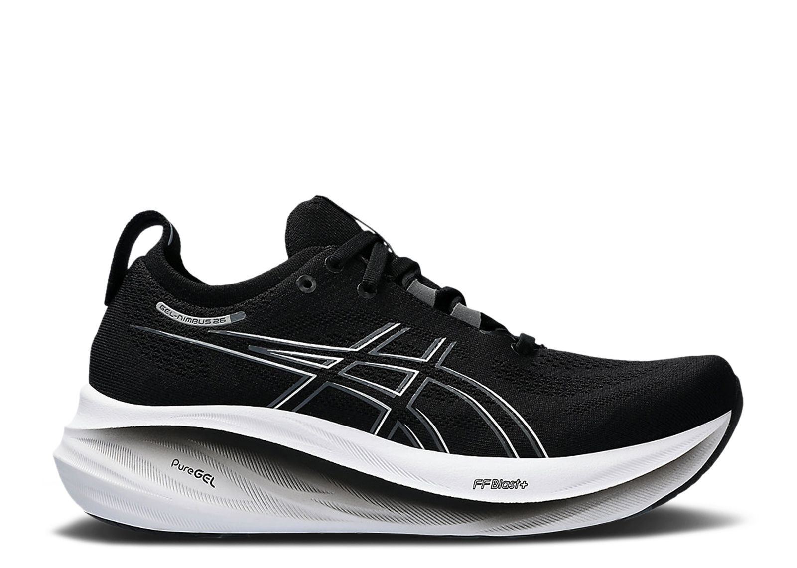 Кроссовки ASICS Wmns Gel Nimbus 26 Wide 'Black Graphite Grey', черный беговая обувь asics women s gel nimbus 26 цвет black graphite grey