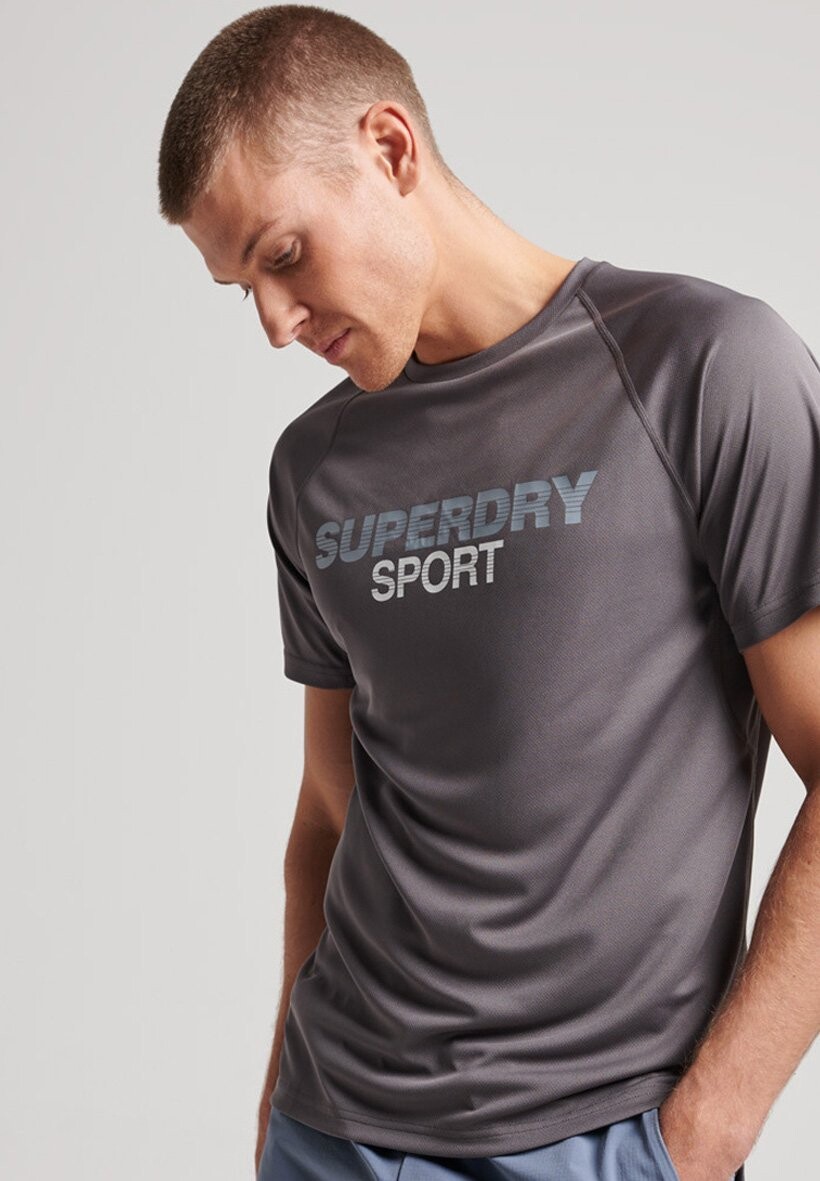 

Футболка с принтом Superdry, серый