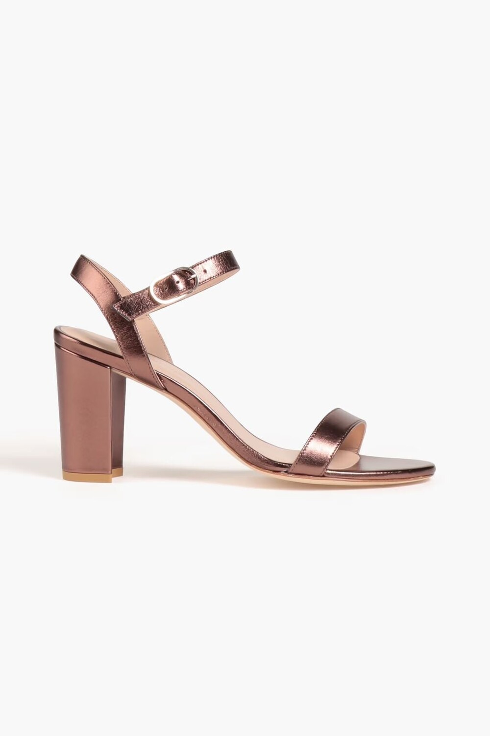 

Босоножки Taliana 80 из кожи с эффектом металлик Stuart Weitzman, бронза