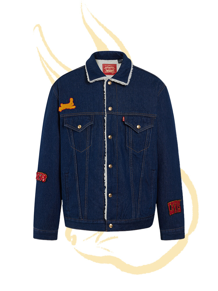 

Куртка джинсовая двусторонняя Levi's мужская, синий
