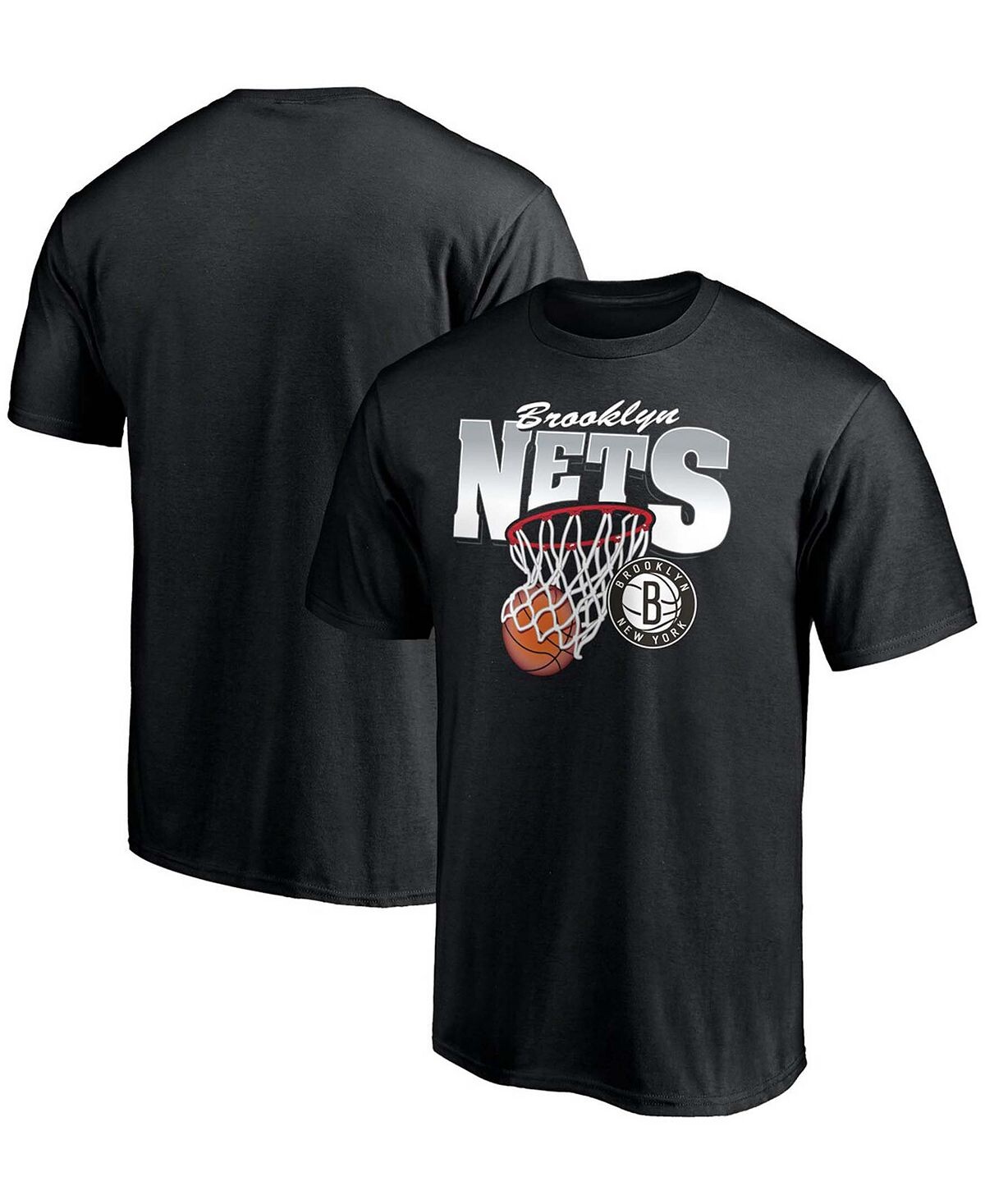 

Мужская черная футболка Brooklyn Nets Balanced Floor Fanatics, Черный