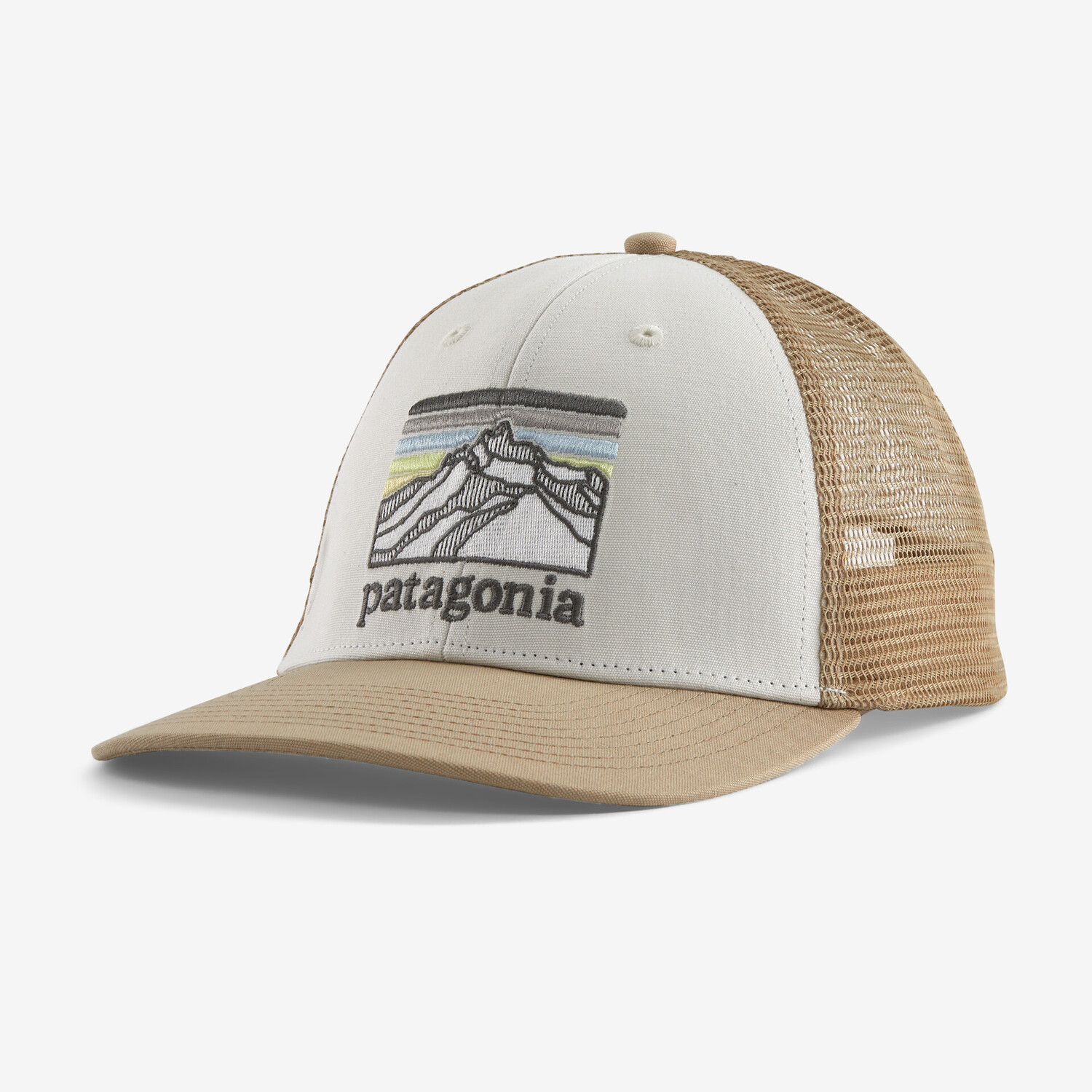 Кепка дальнобойщика Line Logo Ridge LoPro Patagonia, цвет White w/Oar Tan