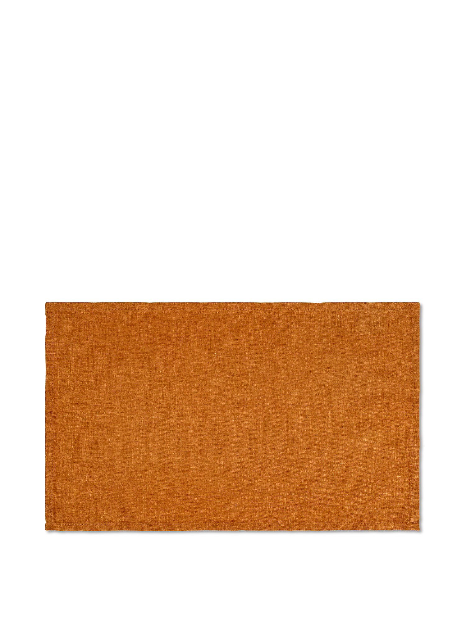 Однотонная подставка для столовых приборов из чистого выстиранного льна Coincasa, желто-коричневый подставка для столовых приборов из тканой бумаги coincasa бежевый
