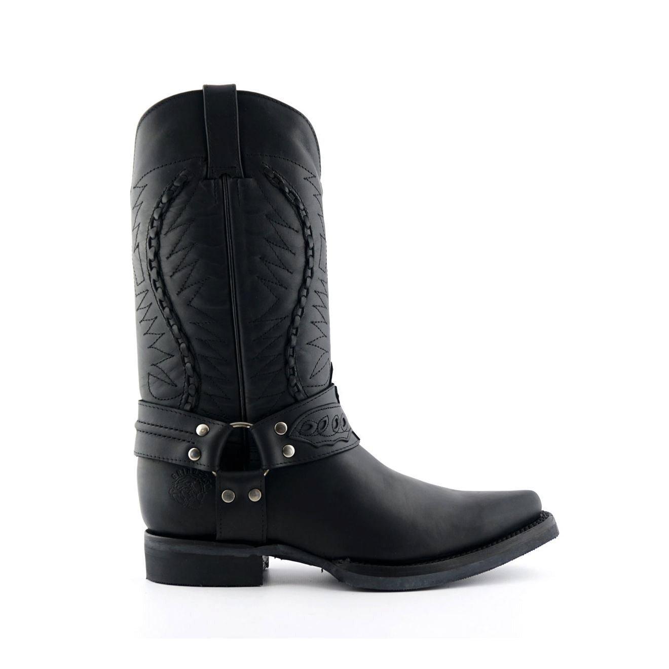 цена Мужские кожаные ковбойские ботинки Grinders-Galveston, черный