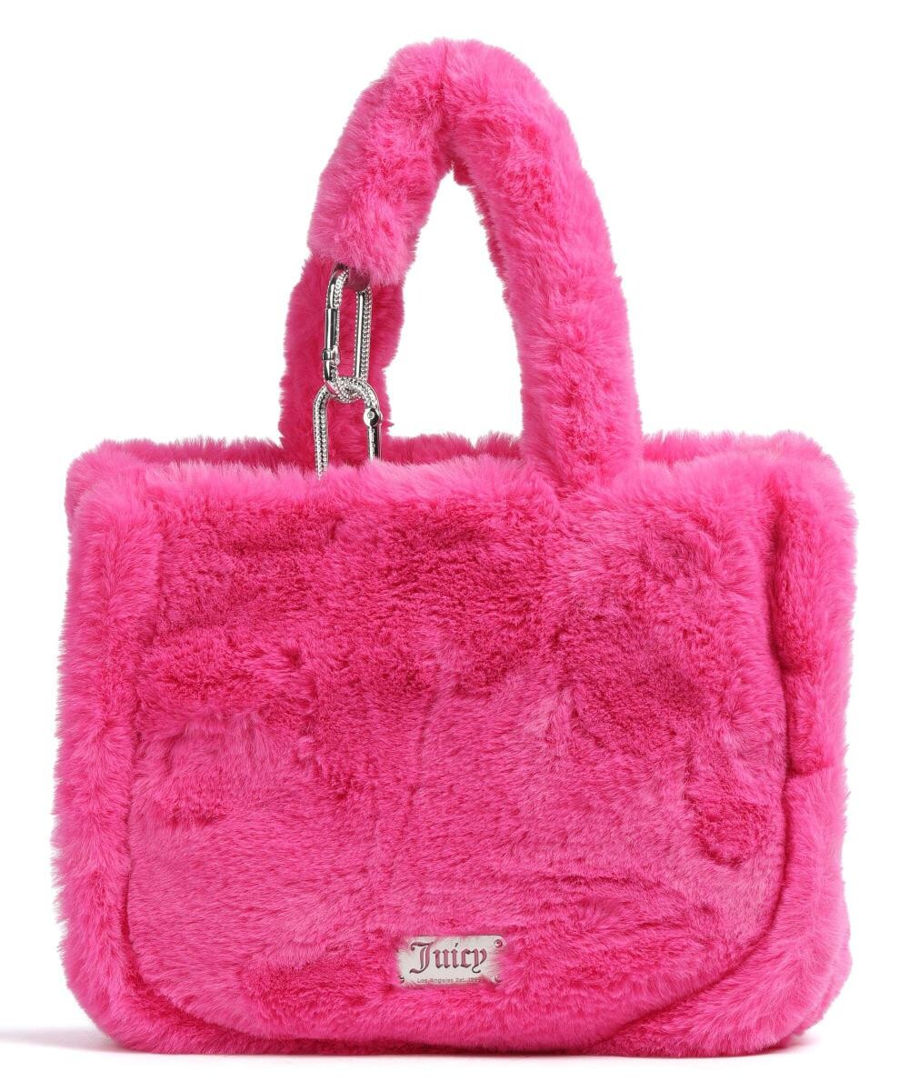 

Шоппер Berry из искусственного меха Juicy Couture, розовый