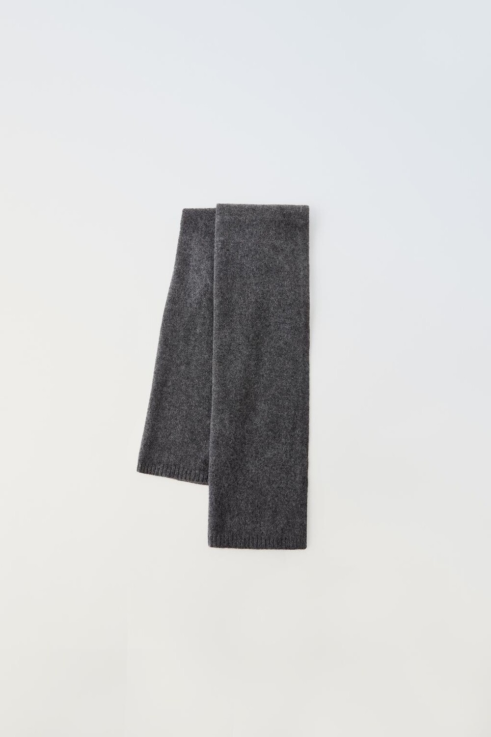 

Шарф из 100% кашемира ZARA, антрацитовый серый