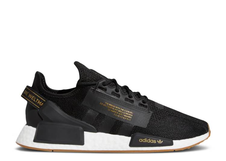 

Кроссовки Adidas NMD_R1 V2 'BLACK GOLD METALLIC', черный, Черный;серый