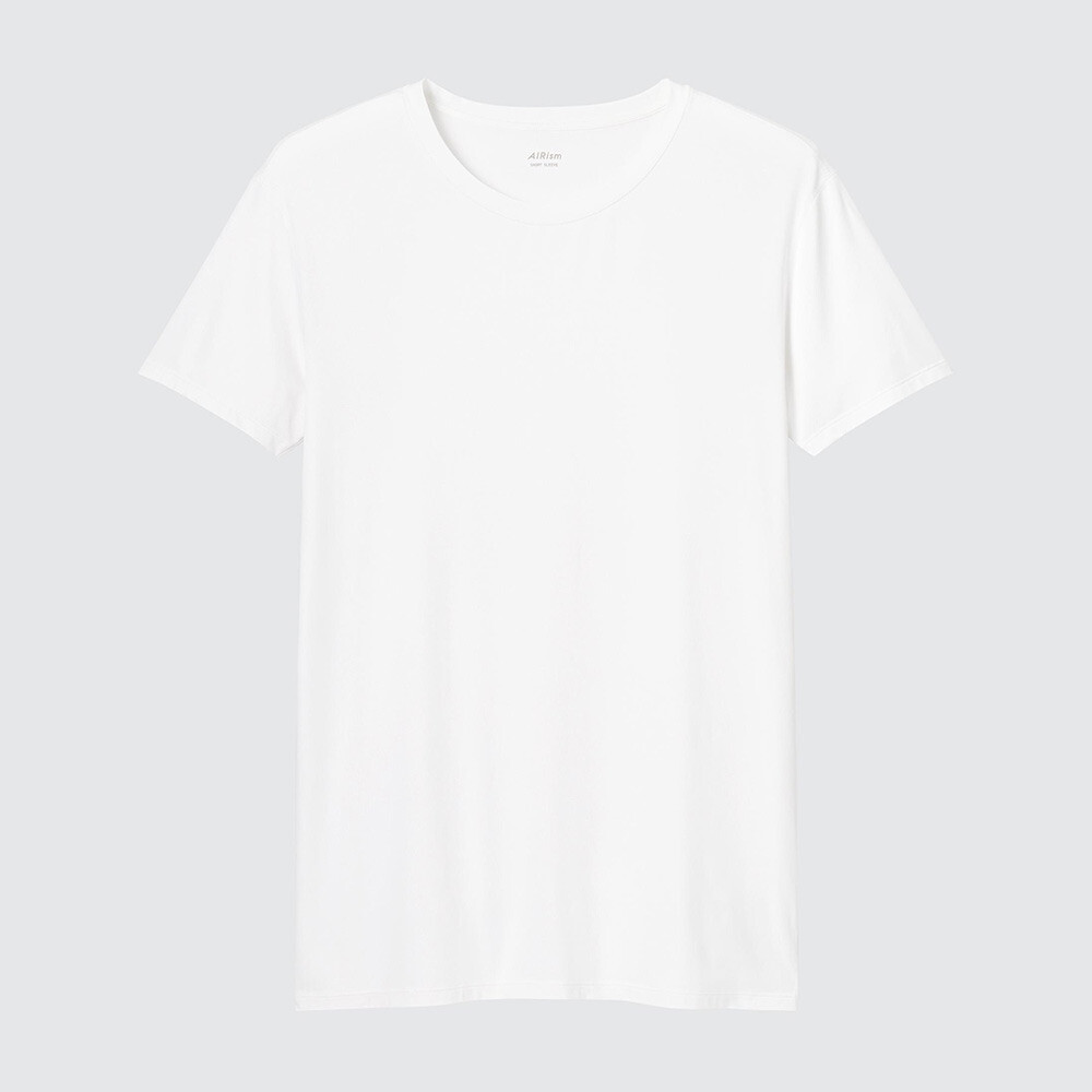 

Мужская футболка Uniqlo AIRism с круглым вырезом, белый