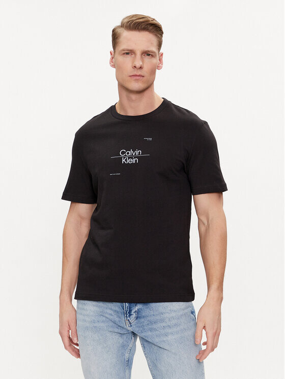 

Футболка стандартного кроя Calvin Klein, черный