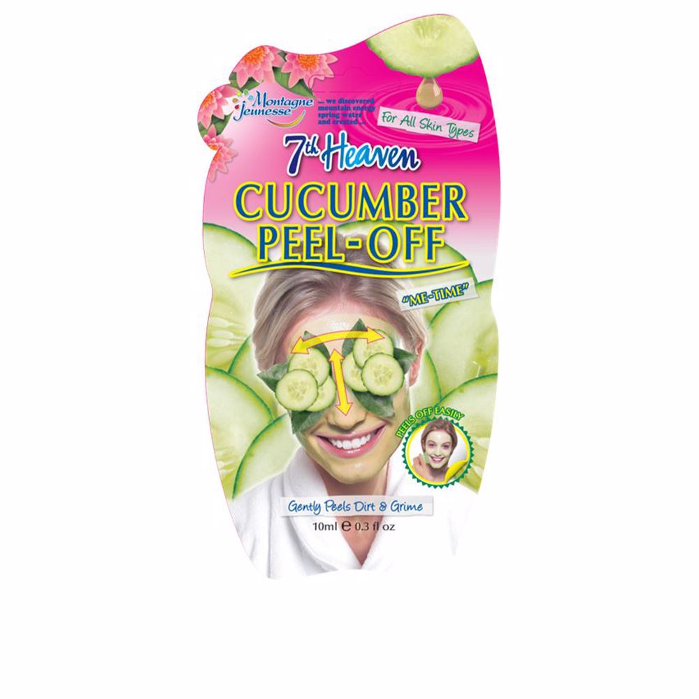 Маска для лица Peel-off cucumber mask 7th heaven, 10 мл
