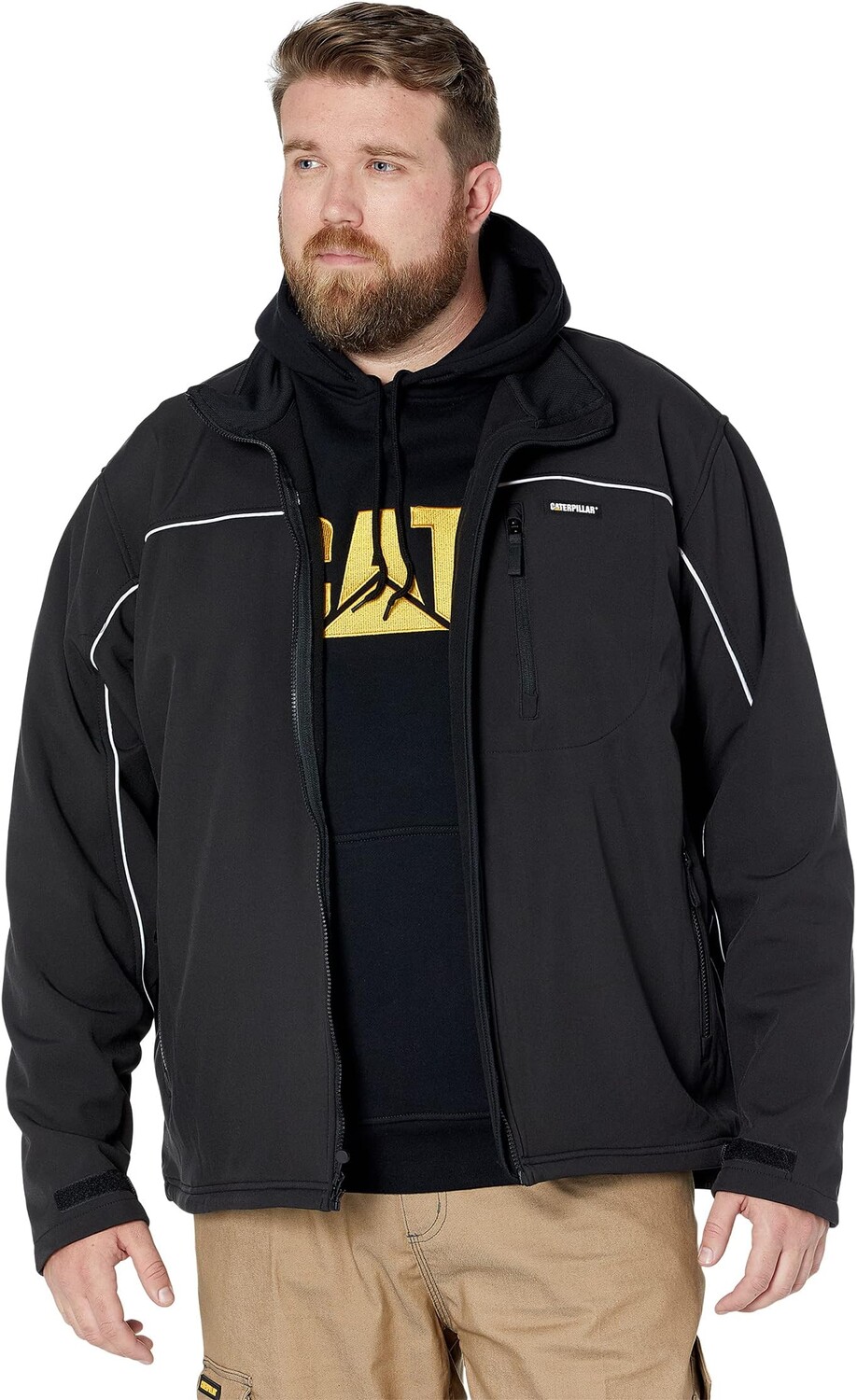 

Куртка Big & Tall Softshell Jacket Caterpillar, черный