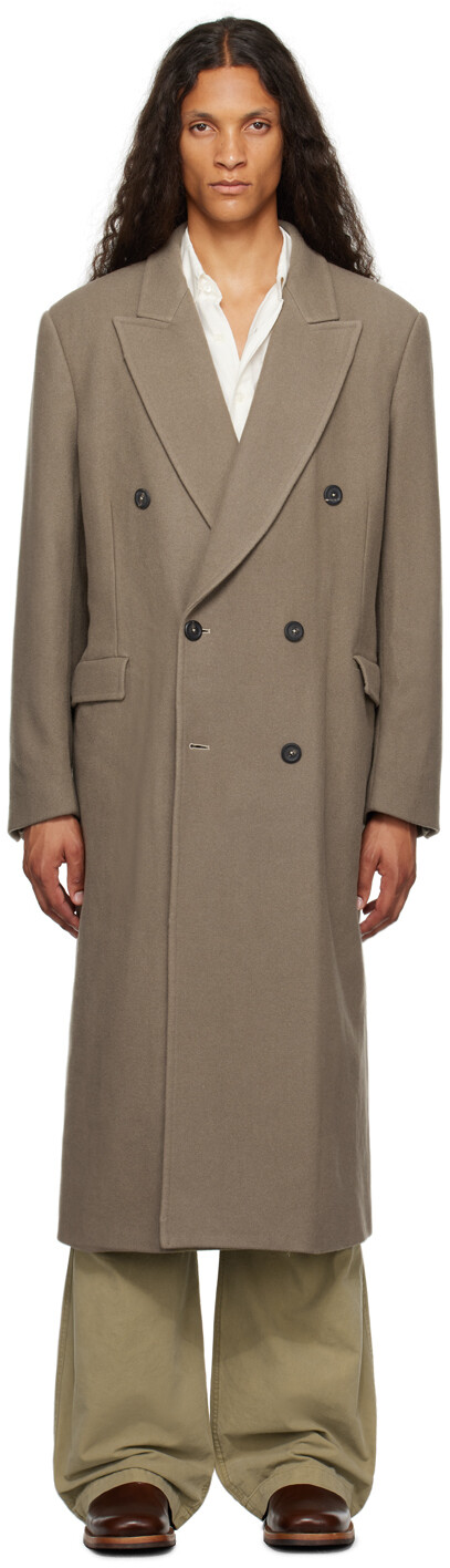 

Удлиненное пальто цвета китового цвета Legacy Taupe Our Legacy