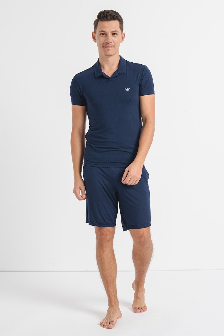 

Короткая пижама с модалом Emporio Armani Underwear, синий