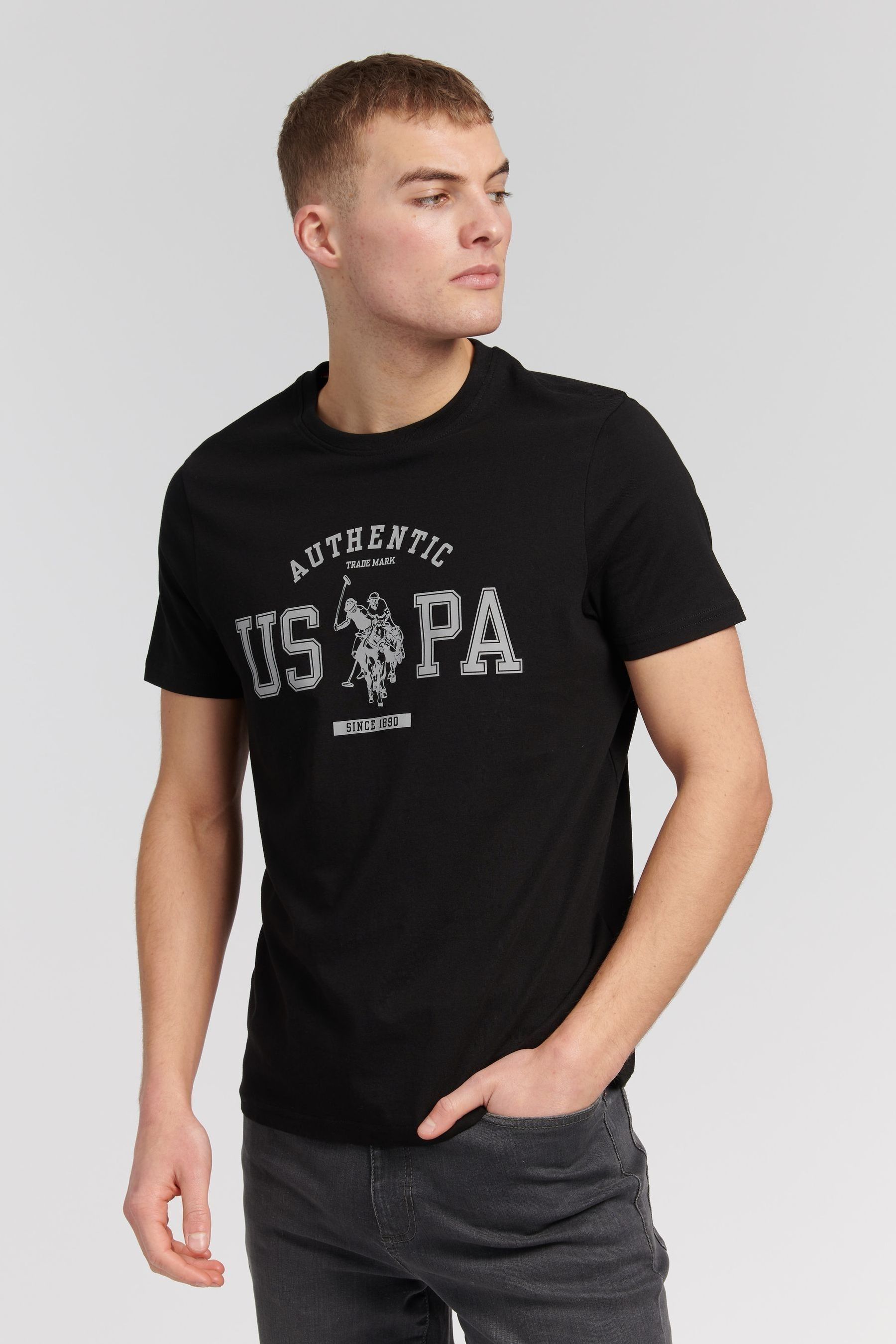 

Настоящая футболка USPA U.S. Polo Assn, черный