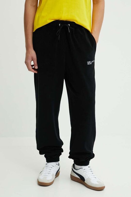 

Хлопковые спортивные штаны Karl Lagerfeld Jeans, черный