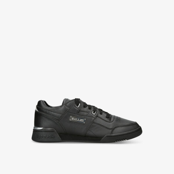

Кожаные низкие кеды Mallet x Reebok с фирменной нашивкой Mallet, черный