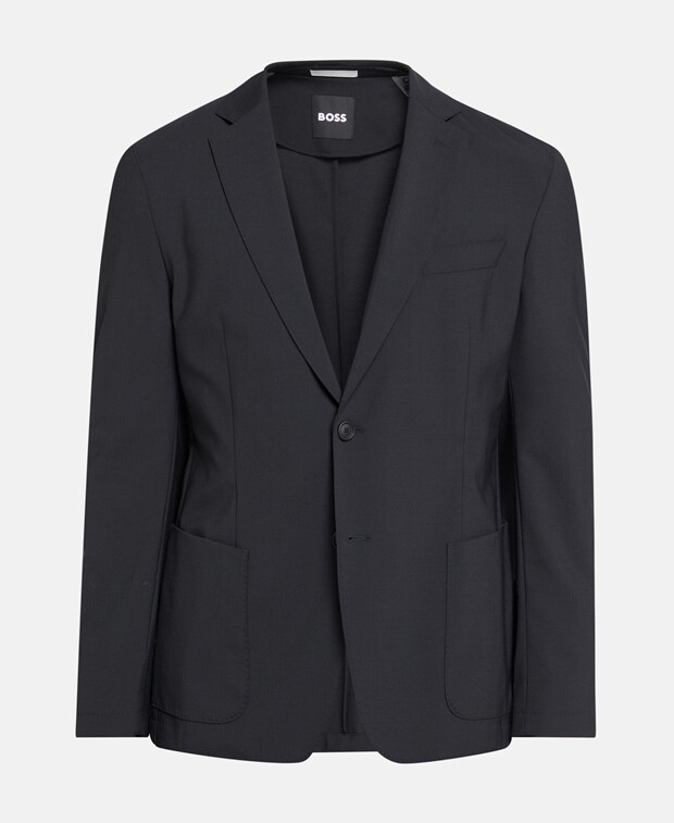 

Шерстяной пиджак Boss Black, черный